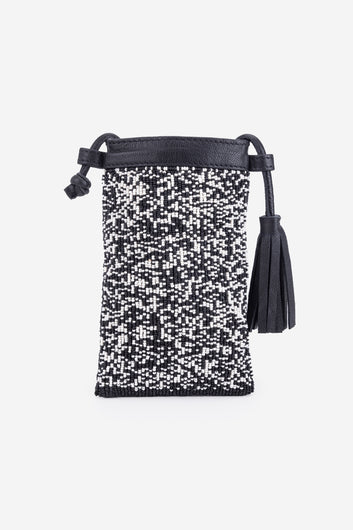 ECO-CONSCIOUS ELISA BLACK/WHITE SLIND BAG ABELARDO DE MODA