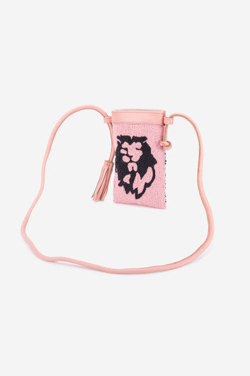 ECO-CONSCIOUS ELISA ROSE/BLACK SLING BAG ABELARDO DE MODA