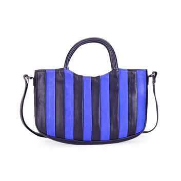 Abelardo Tropez Black/Violet Top Handle Bag ABELARDO DE MODA