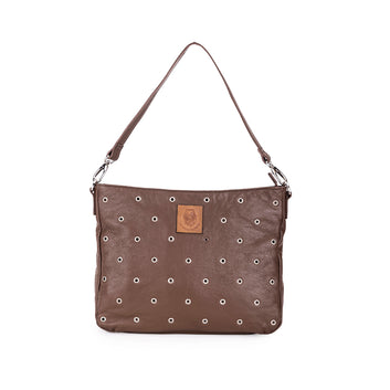 Abelardo Marshmallow Dark Brown Shoulder Bag ABELARDO DE MODA