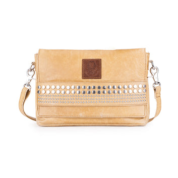 Abelardo Elle Beige Studded Sling Bag ABELARDO DE MODA