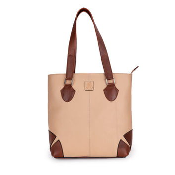 Abelardo Anchor Tailored Beige And Brown Tote Bag ABELARDO DE MODA