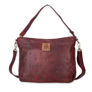 Abelardo Marshmallow Maroon Shoulder Bag ABELARDO DE MODA