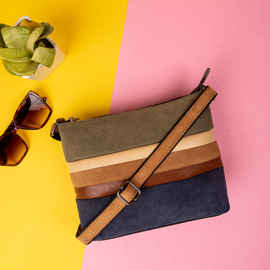Abelardo Shearling Blue Sling Bag ABELARDO DE MODA