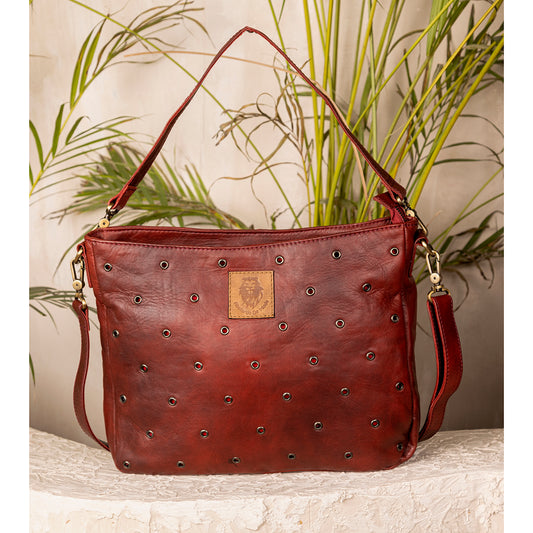 Abelardo Marshmallow Maroon Shoulder Bag ABELARDO DE MODA