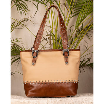 Abelardo Cinnamon Beige and Brown Tote Bag ABELARDO DE MODA
