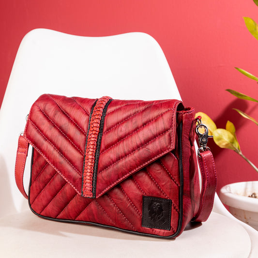 Abelardo Stella Red Sling Bag ABELARDO DE MODA