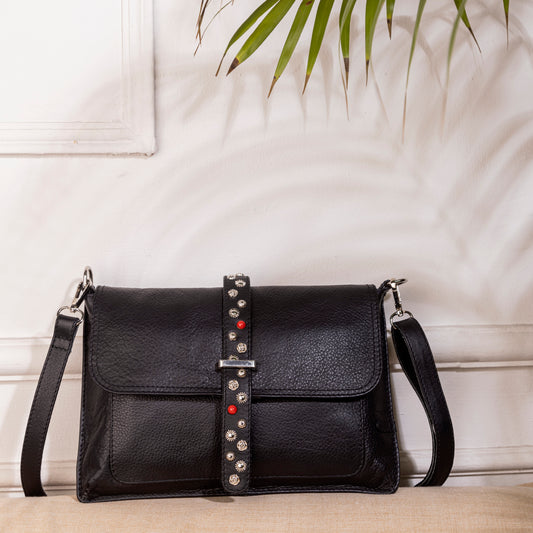 Abelardo Tamie Black Sling Bag ABELARDO DE MODA