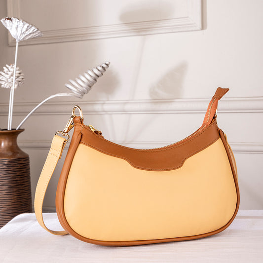 Abelardo Sassy Peach/Brown Shoulder Bag ABELARDO DE MODA
