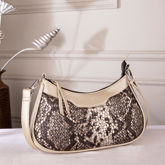 Abelardo Sassy Silver and Black Shoulder Bag ABELARDO DE MODA