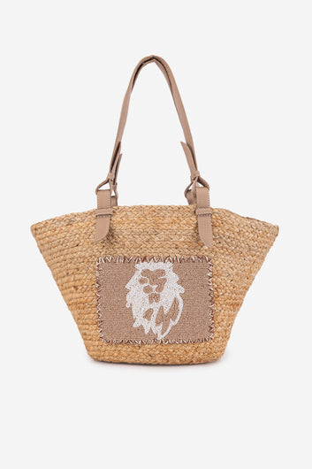 ECO-CONSCIOUS BELLA BEIGE/GOLD SHOULDER BAG ABELARDO DE MODA