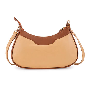 Abelardo Sassy Peach/Brown Shoulder Bag ABELARDO DE MODA