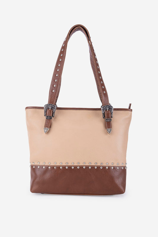 Abelardo Cinnamon Beige and Brown Tote Bag ABELARDO DE MODA