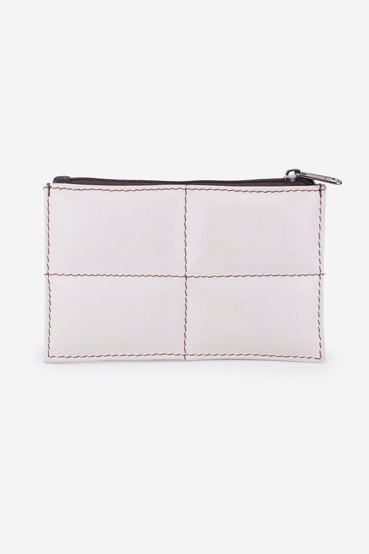 Abelardo Pochette Quilted flat White ABELARDO DE MODA