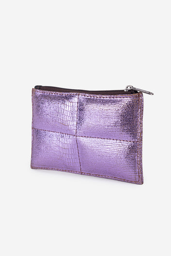 Abelardo Pochette Quilted flat Lavender ABELARDO DE MODA