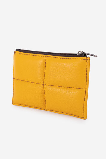 Abelardo Pochette Quilted flat Yellow ABELARDO DE MODA