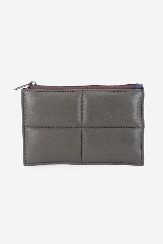 Abelardo Pochette Quilted flat Gray ABELARDO DE MODA