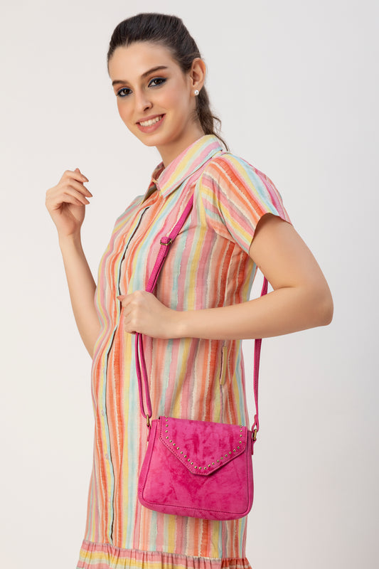 Abelardo Amy Fuchsia Sling Bag ABELARDO DE MODA