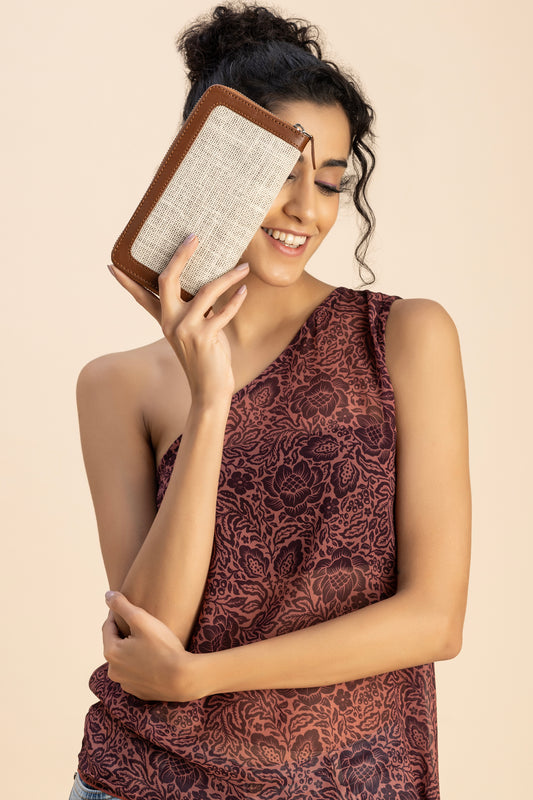 Abelardo Ginny Ivory-Brown Wallet Abelardo de moda