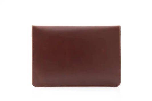 JAGUAR BROWN LAPTOP SLEEVE WITH FLAP(14") ABELARDO DE MODA