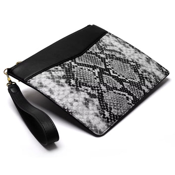 Hugo Black Luxury Leather Laptop Sleeve – Premium Leather Case for MacBook & Laptop 13"-16")