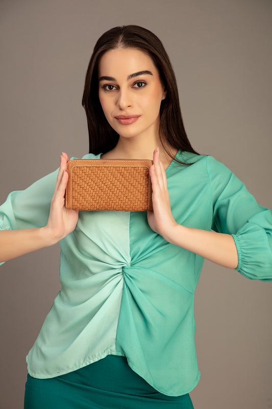 Abelardo Jupiter Tan Wallet ABELARDO DE MODA
