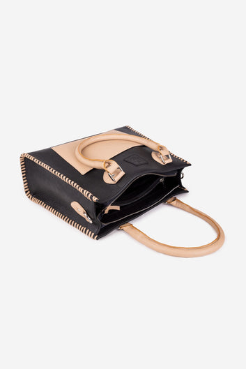 Abelardo Quinn Black And Beige Tote Bag ABELARDO DE MODA