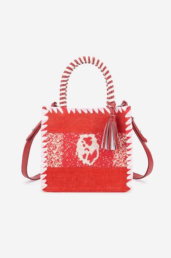 ECO-CONSCIOUS ARIES RED HAND BAG