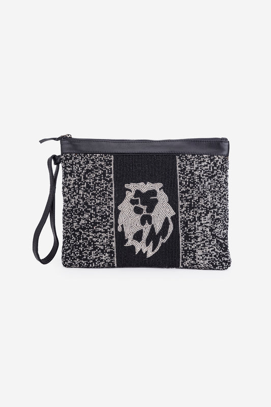 ECO-CONSCIOUS LUNA BLACK/SILVER HANDBAG