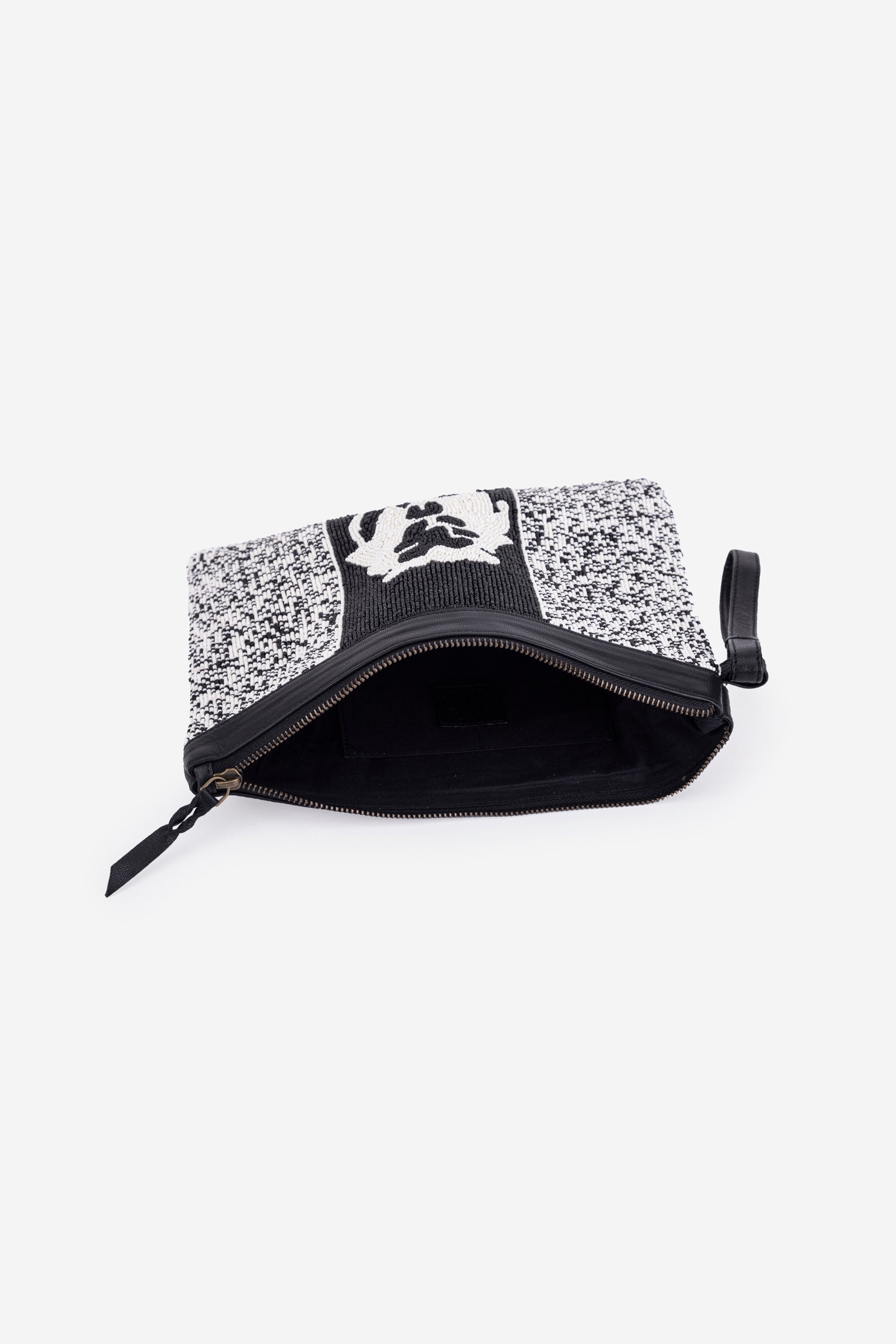 ECO-CONSCIOUS LUNA BLACK/WHITE HANDBAG ABELARDO DE MODA