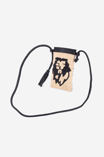 ECO-CONSCIOUS ELISA BLACK/CREAM SLING BAG