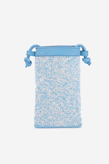 ECO-CONSCIOUS ELISA BLUE/WHITE SLING BAG