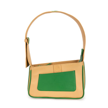 Abelardo Garden Party Green/Beige Shoulder Strap Bag