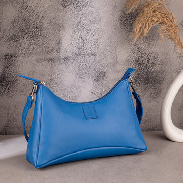 Abelardo Maria Blue Hobo Bag