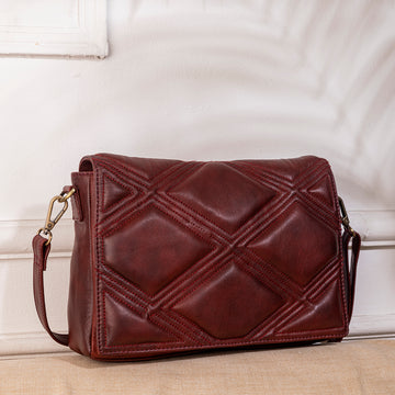 Abelardo Cold Stone Maroon Sling Bag