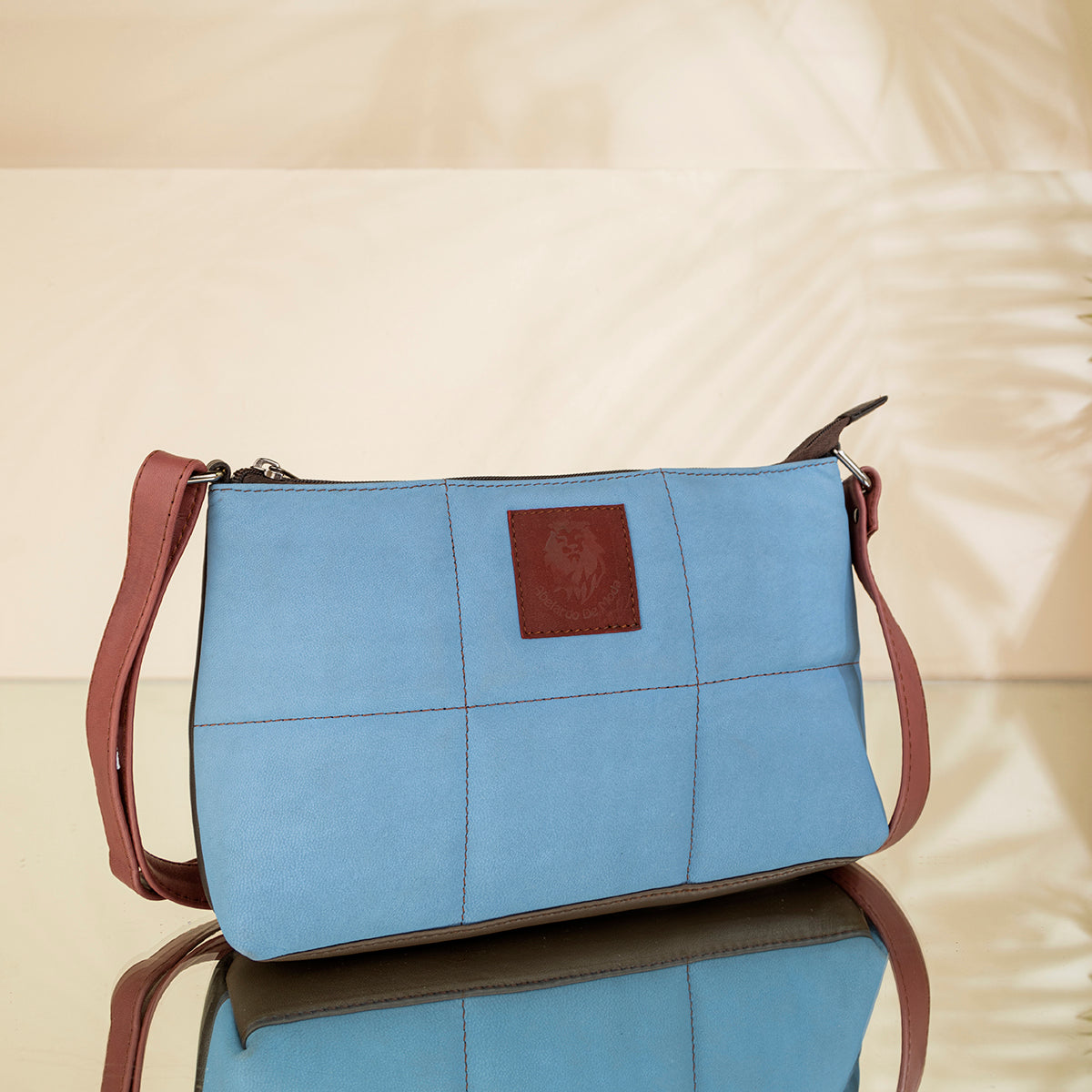 Abelardo Puzzle Blue/Wine Sling Bag