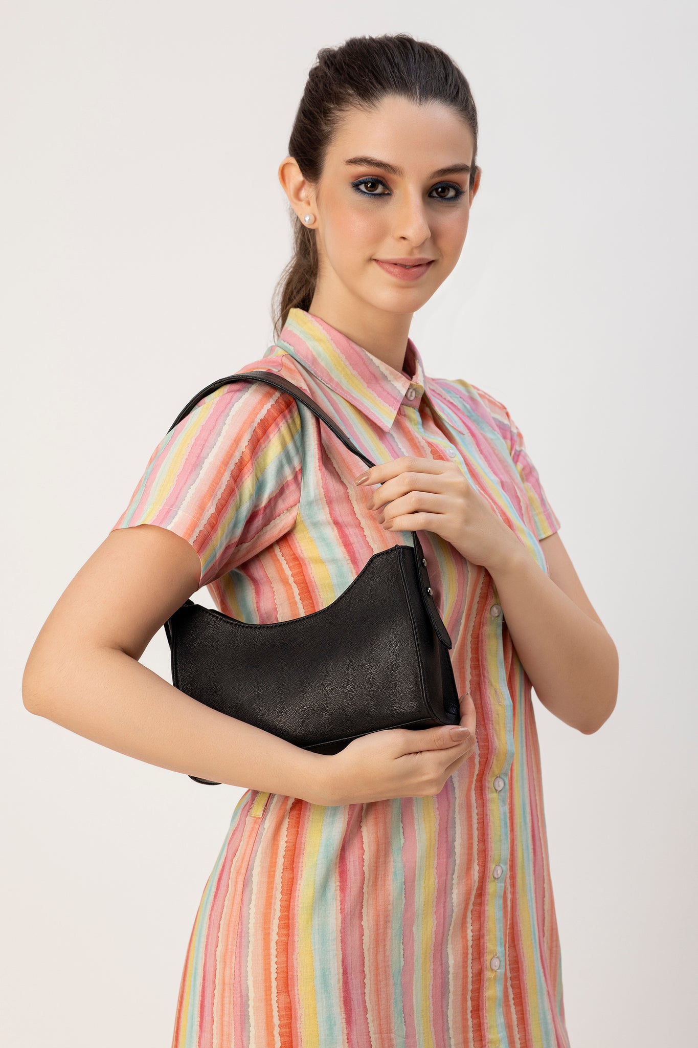 Abelardo Blair Black Shoulder Bag