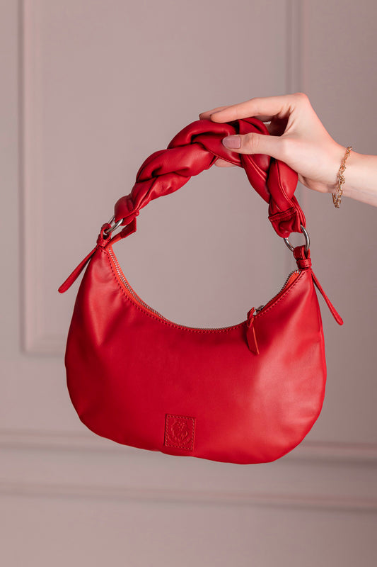 Abelardo Iris Red Shoulder Bag