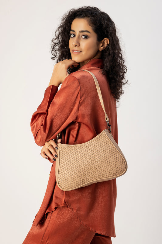 Abelardo Bellini Beige Shoulder Bag