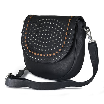 Abelardo Jewelled Black Sling Bag