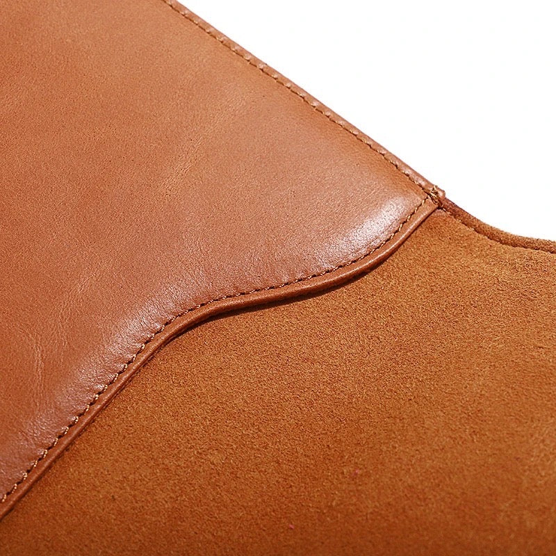 OCEAN TAN LEATHER LAPTOP SLEEVE(14") ABELARDO DE MODA