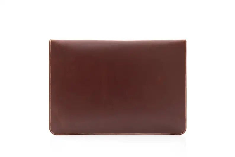 JAGUAR BROWN LAPTOP SLEEVE WITH FLAP(14") ABELARDO DE MODA