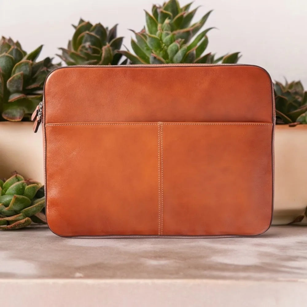 KIYOSHI LEATHER LAPTOP SLEEVE(16") ABELARDO DE MODA