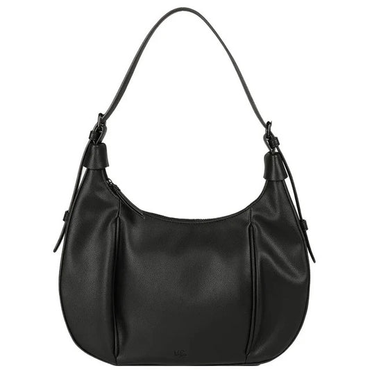 Chiara Black Leather Shoulder Bag