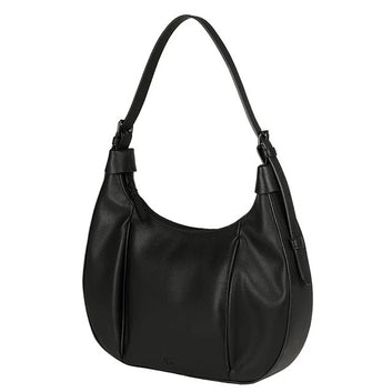 Chiara Black Leather Shoulder Bag