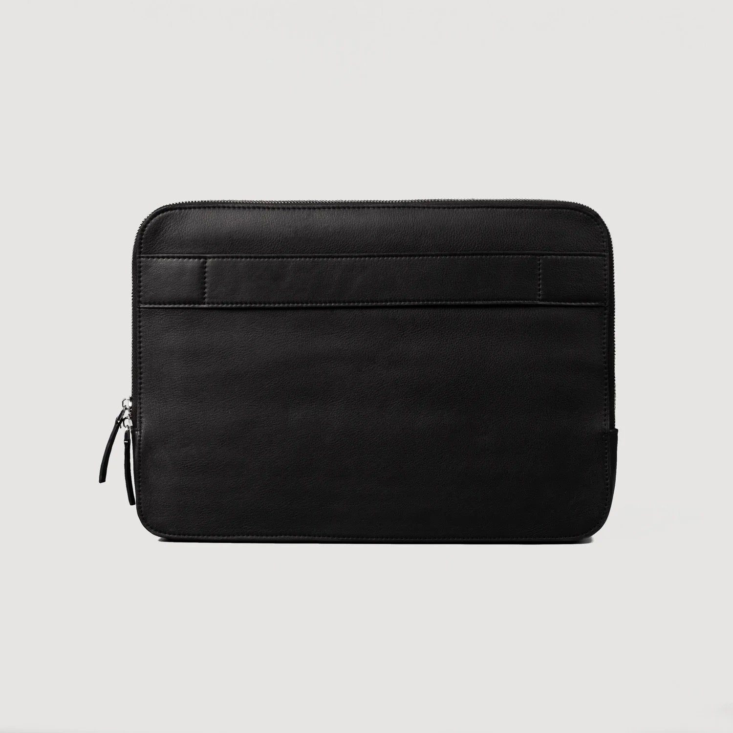 HABIKI BLACK LEATHER LAPTOP SLEEVE (BLACK 14") ABELARDO DE MODA