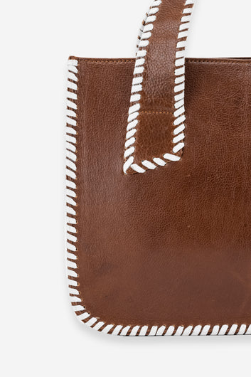 Abelardo Paloma Brown-White Tote Bag