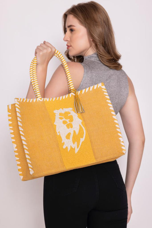 ECO-CONSCIOUS ED-RINA YELLOW SHOULDER BAG